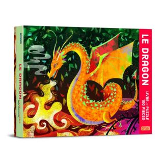 Le dragon Livre et puzzle de 100 pièces