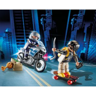 Playmobil City Action Starter Pack Motard de police et voleur