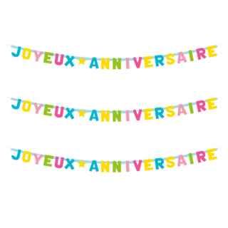 Guirlande Joyeux Anniversaire  - Boland