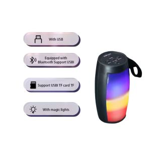 Haut-Parleur Bluetooth Portable Sans Fil TF LED
