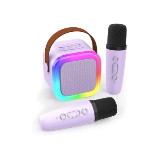 Haut-Parleur Karaoké Sans Fil Avec 2 Micros - Colors Light