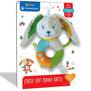 Hochet Lovely Soft Bunny Rattle - Clementoni