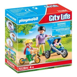 MAMAN AVEC ENFANTS PLAYMOBIL CITY LIFE