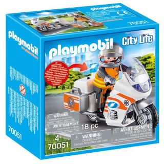 Playmobil City Life Urgentiste et moto