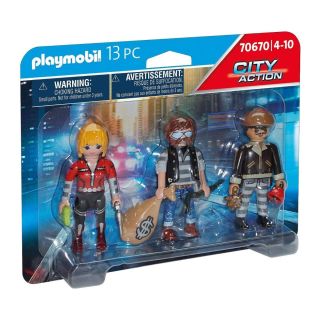 POLICE EQUIPE DE BANDITS PLAYMOBIL