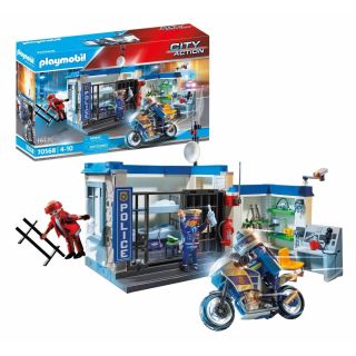  Playmobil City Action Le poste de police et cambrioleur