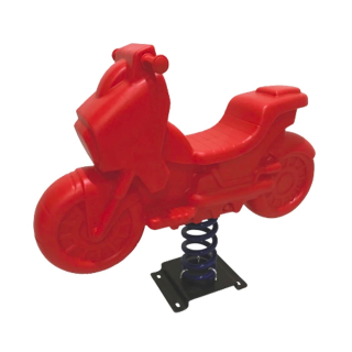 Jeu de Ressort Moto rouge 113*24*93cm