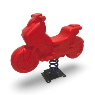 Jeu de Ressort Moto rouge 113*24*93cm