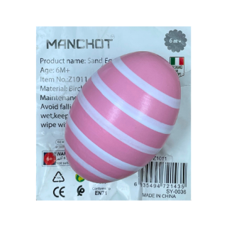 Jouet de secoueur d'œuf en bois - Manchot