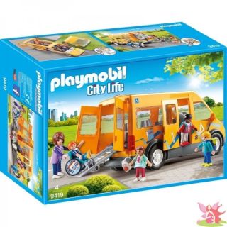 le bus scolaire + rampe d'accès- Playmobil