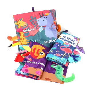 Livre en tissu pour bébé 3 Pcs