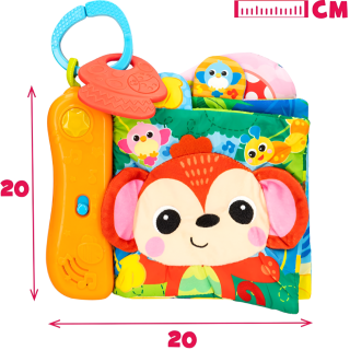 Livre sensoriel des animaux de la jungle winfun