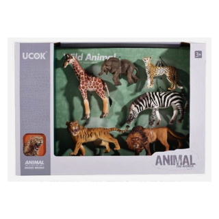 Lot de 6 Animaux de la savane