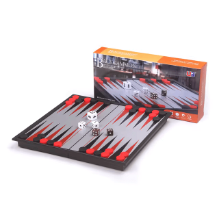 Jeu de Backgammon Magnétique Pliant 20,6*10,6*3,9 cm