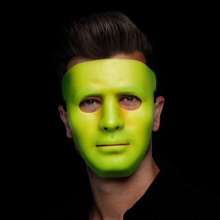 Masque visage Mime glow-in-the-dark
