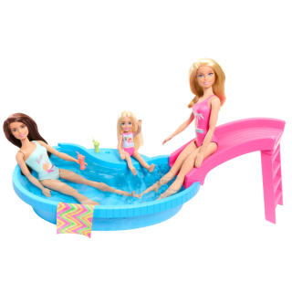 Coffret Poupée Barbie Et Sa Piscine De Rêve - Barbie