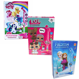 Microphone ASST : Frozen, Little horse,  LOL Surprise -Little horse