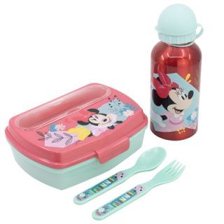 Boite à sandwich et bouteille en aluminium Minnie Mouse