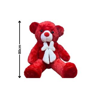 Ours en Peluche rouge 80 CM - NoX