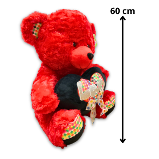 Ours en Peluche avec Cœur 60CM 