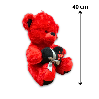 Ours en Peluche  Rouge avec coeur Love 40CM