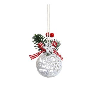 PAQUET 1 BOULE BLANCHE 6CM
