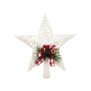 PAQUET 1 ETOILE SAPIN BLANCHE 19 x 21 CM