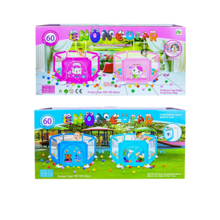 Parc bébé avec 60 balles - ENONEDEAR-BabyShark