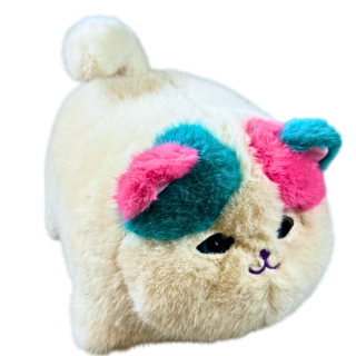 Peluche Fluff Pets-Rose / bleu