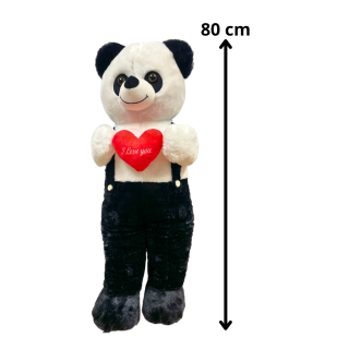 Panda Peluche Noir blanc 80 CM