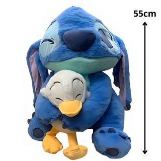 Peluche Stitch et canard - 55 Cm