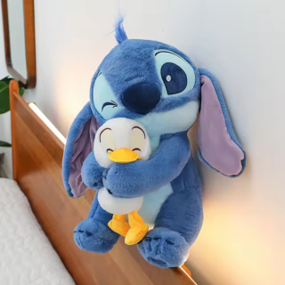 Peluche Stitch et canard - 55 Cm