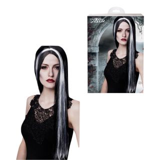 Perruque Bewitched 6 coul ass-Noir/blanc