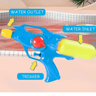 Pistolet à eau avec réservoir Alien-Bleu