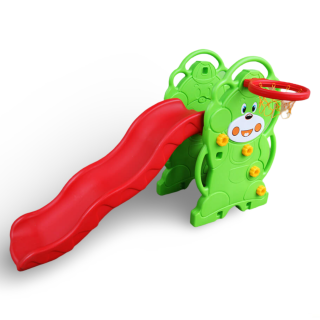 Toboggan Enfant avec Panier de Basket Intégré - 167*88*112 cm