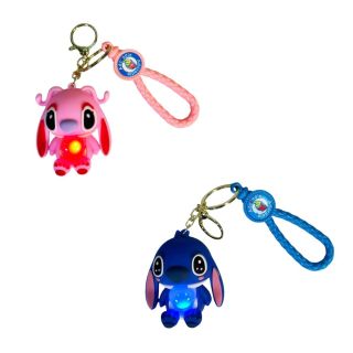 Porte Clé Stitch Avec lumière-Bleu