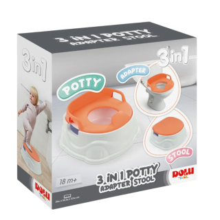 Pot 3 en 1 Adapter Stool Orange