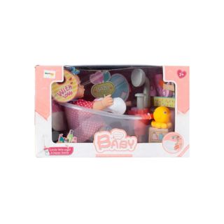 Poupée avec Baignoire et Accessoires de Douche - MAPlay