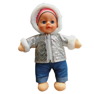 Poupée avec Jacket argentée