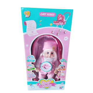 Poupée Avec Poussette Sweet Baby  - Cart Serie