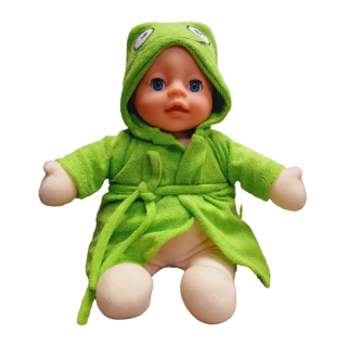 Poupée bébé avec peignoir de bain