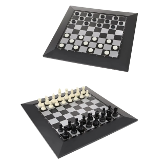 Jeu d'échecs et Dames magnétique 2 en 1