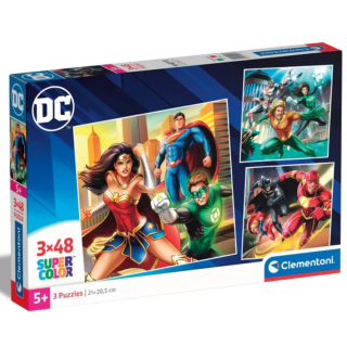 Puzzle 3x48 Pcs Clementoni-DC Comics