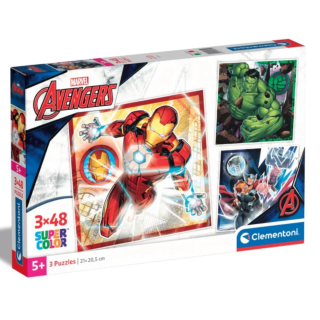 Puzzle 3x48 Pcs Clementoni-Avengers