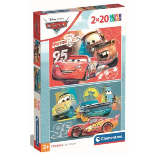 PUZZLE 2X20 Clementoni-Cars