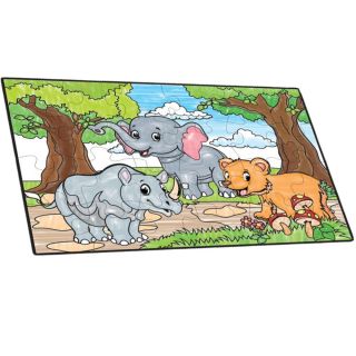 Puzzle à Colorier - Les Animaux