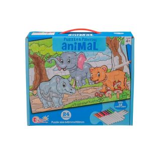 Puzzle à Colorier - Les Animaux