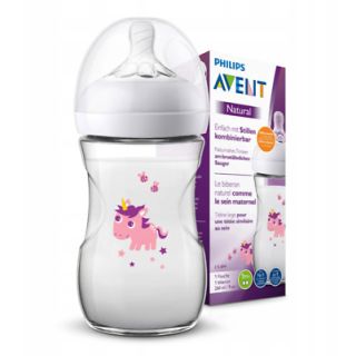  Philips AVENT Biberon Naturel 260ml +1m Unicorn