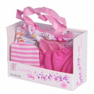 Sac à langer avec accessoires repas 6 Pcs 