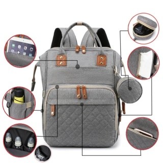 Sac de Maternité Bébé-Gris
